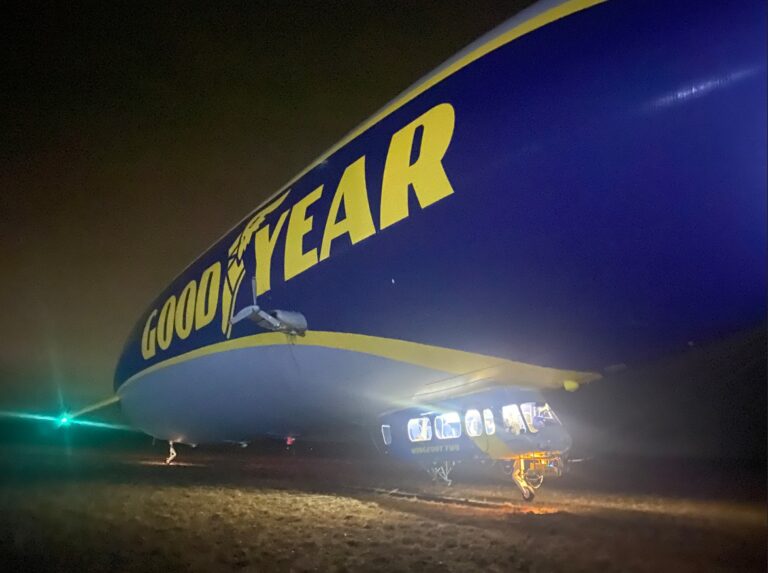 Goodyear Blimp at Marion County Airport on January 4, 2024 (Photo by Marion County Parks and Recreation Department) 2