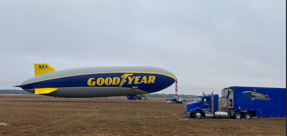 Goodyear Blimp at Marion County Airport on January 4, 2024 (Photo by Marion County Parks and Recreation Department) 4