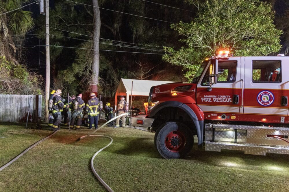 MCFR crews combat mobile home fire in Fort McCoy on January 30, 2024 