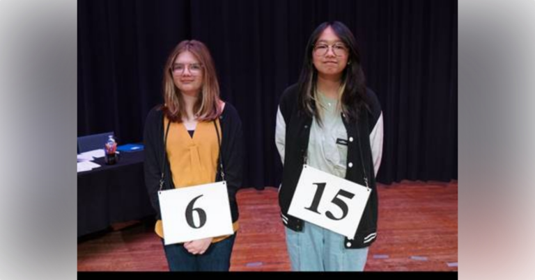 2024 Marion County Spelling Bee Champions Cali Godwin and Kathy Ly. (Photo: Marion County Public Schools)