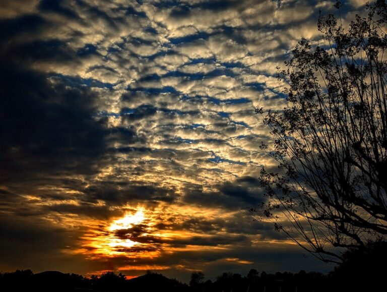 Evening clouds over the Summerglen Community