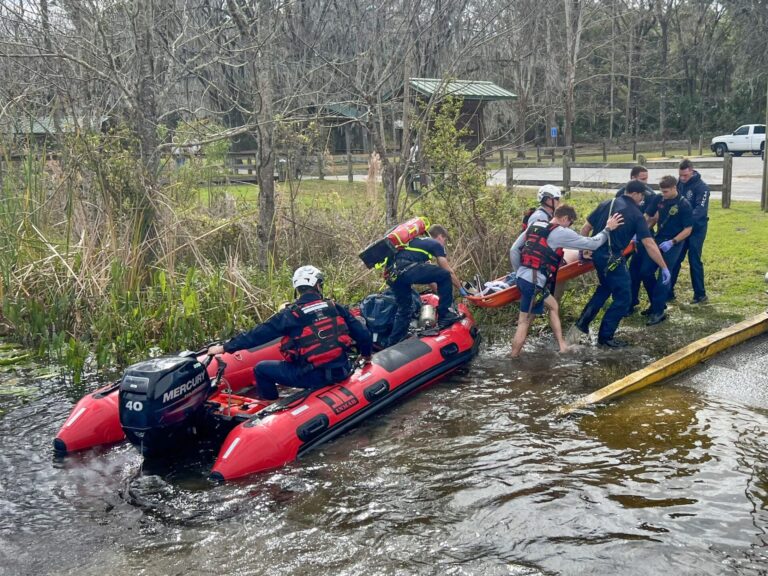 MCFR boat rescue on Ocklawaha River on February 10, 2024