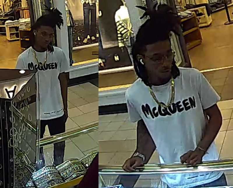 OPD Paddock Mall jewelry kiosk robbery suspect (Feb 7, 2024)