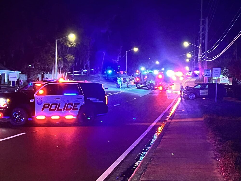 Ocala police at the scene of a fatal two-vehicle crash in the 1500 block of SE 36th Avenue on February 20, 2024. (Photo: Ocala Police Department)
