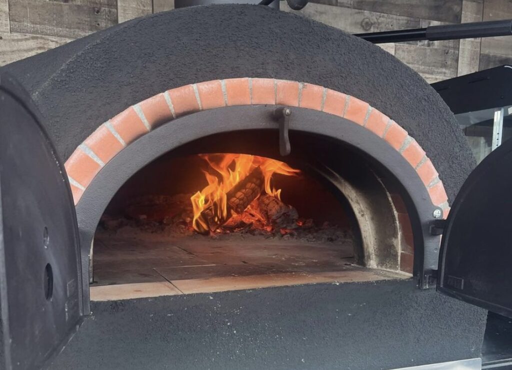 Wood fired oven at Brick & Ember Pizza in Ocala