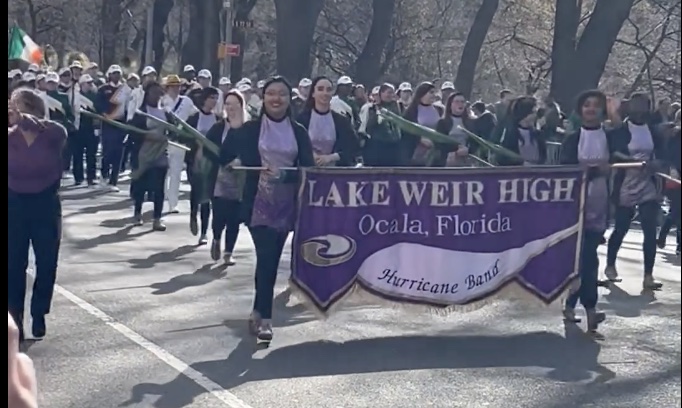 Lake Weir High School participated in the 2024 NYC St. Patrick's Day Parade