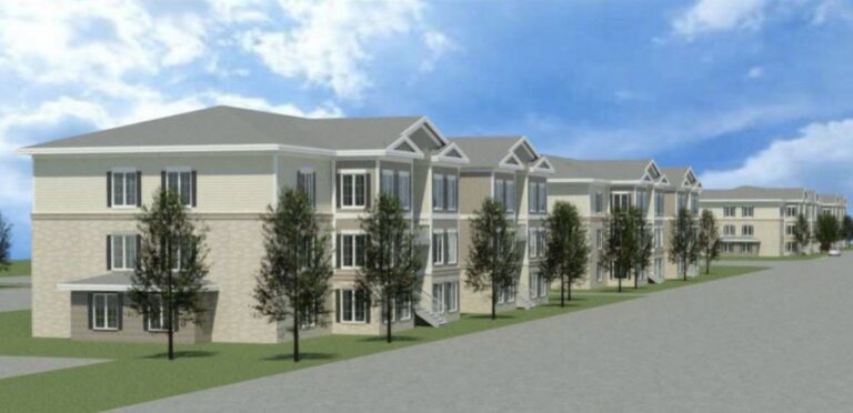 Multi family apartment building at 96 unit planned development in Ocala