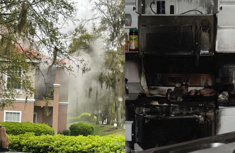 Kitchen fire in second floor apartment in Ocala displaces first floor neighbors on March 4, 2024