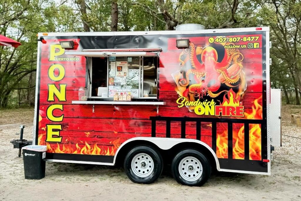 Sandwich on Fire at Ocala Food Trucks