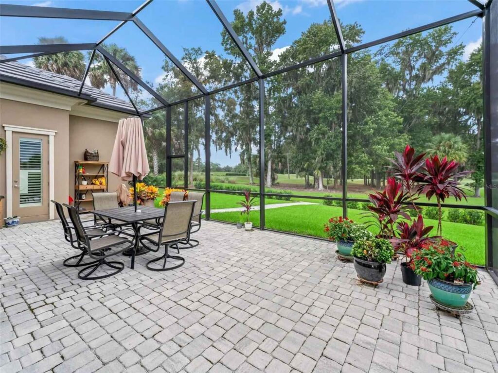 Back patio at 3336 NW 77th Avenue in Ocala