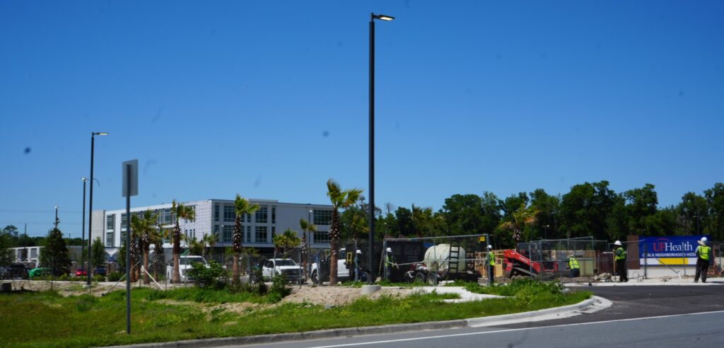 UF Health Ocala Neighborhood Hospital is under construction at 2100 NW 35th Avenue Road. (Photo: April 4, 2024)