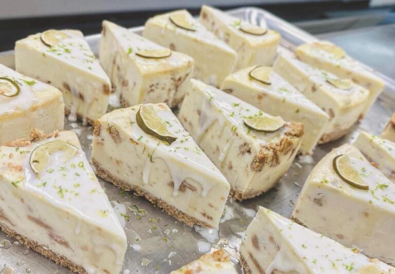 Key lime cheesecakes at JMarie Brands