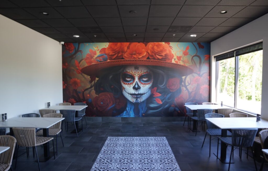 Mural at La Catrina Cocina Mexicana in Ocala