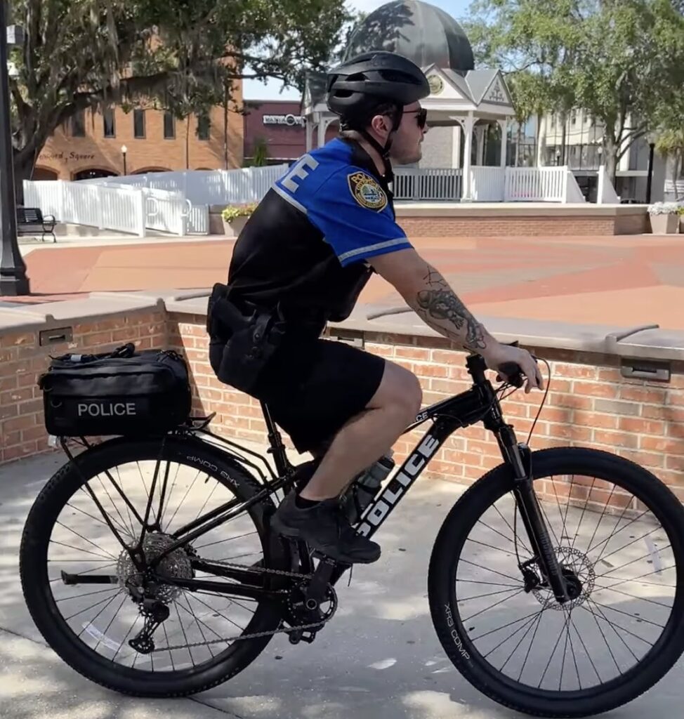 Ocala Police Department Bike Unit officers will patrol downtown Ocala on bicycles.