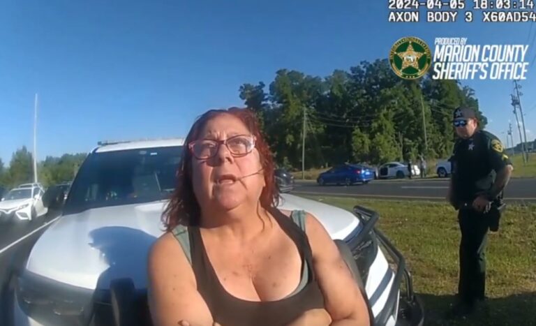 Tammy Angel traffic stop on April 5, 2024 (photo by MCSO)