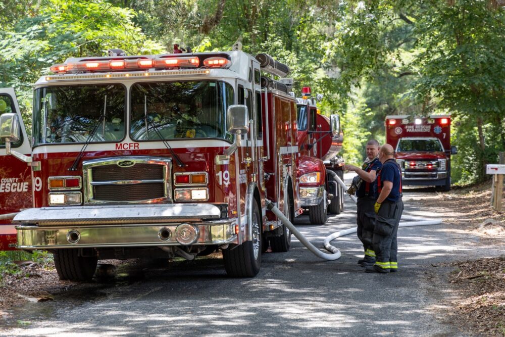 Abandoned home in Citra catches fire on May 7, 2024 photo by MCFR (8