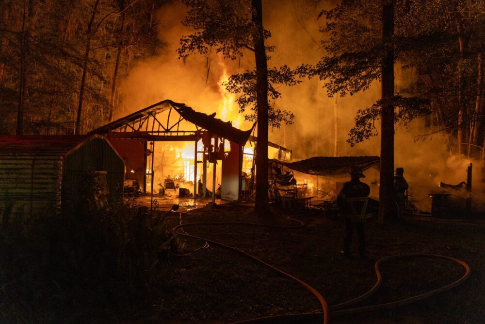 Barn fire in Micanopy on May 28, 2024 photo MCFR 7 Barn fire in Micanopy on May 28, 2024 photo MCFR 7