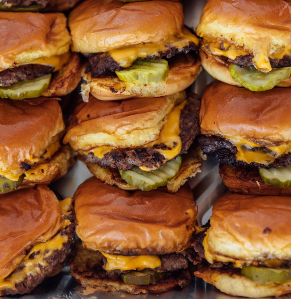 Burgers at Smalls Sliders