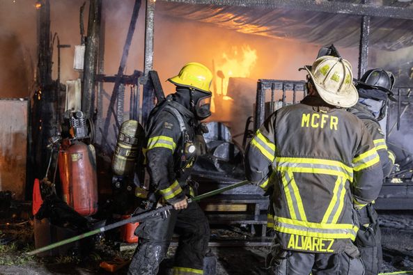 Dogs, reptiles killed in SE Ocala mobile home fire May 29, 2024 photo by MCFR 1