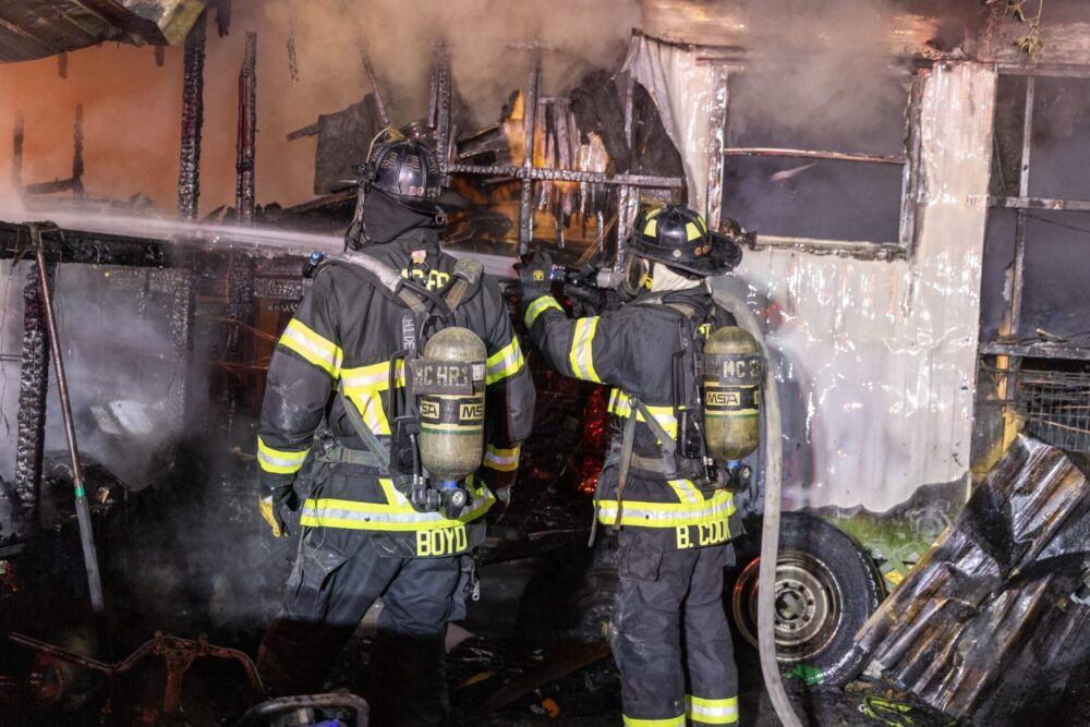 Dogs, reptiles killed in SE Ocala mobile home fire May 29, 2024 photo by MCFR 9