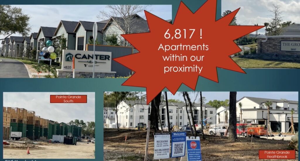 Hunt Club residents shared multiple images during their presentation to the Ocala City Council on May 7, 2024.
