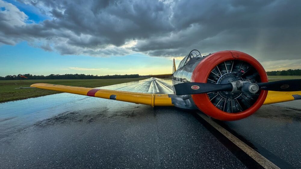 A malfunction forced a small plane to make an emergency landing at Ocala International Airport on May 5, 2024. (Photo: Ocala Fire Rescue)