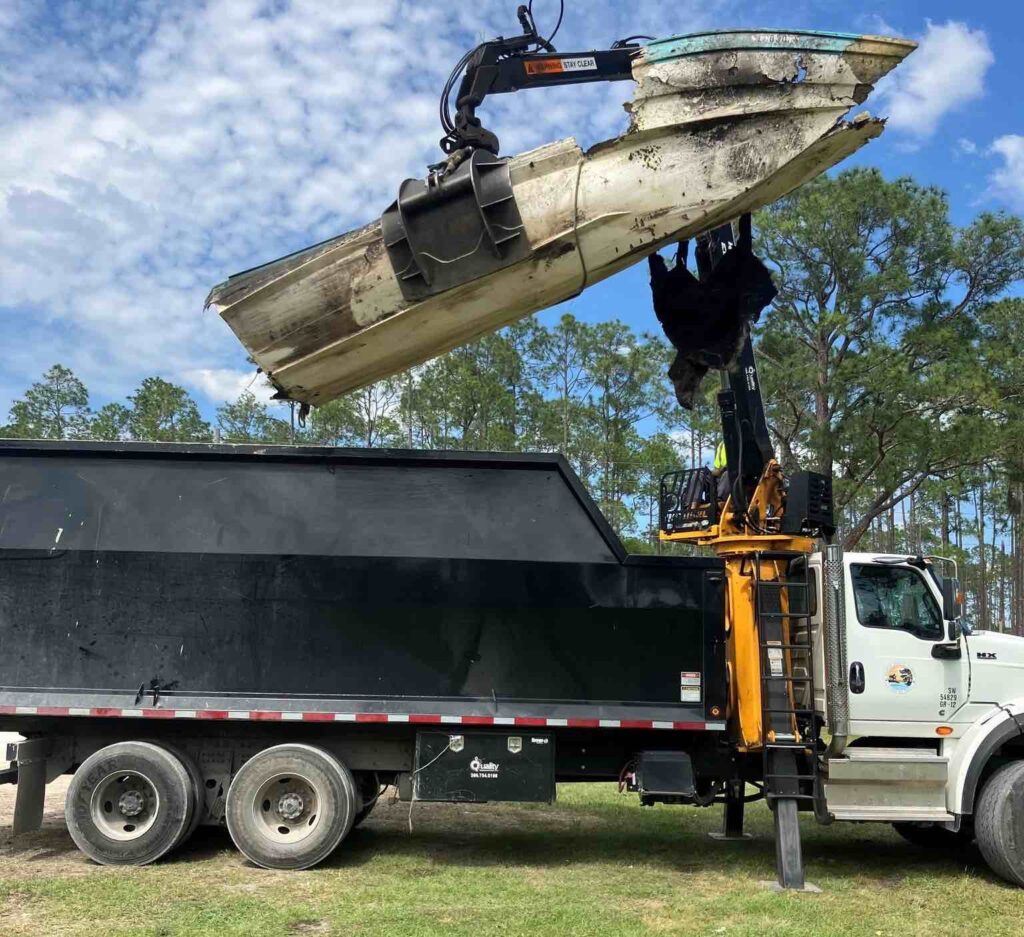 This boat was removed from the Ocala National Forest
