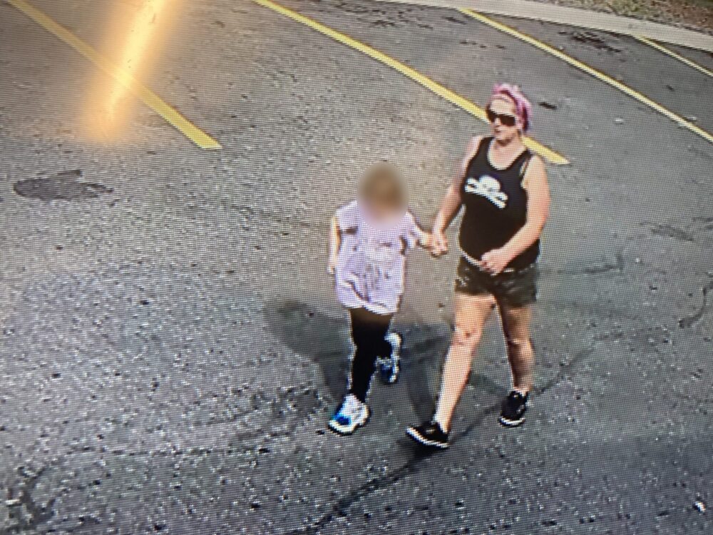 Two suspects break into semi truck at Pilot Travel Center in Ocala on May 10, 2024 photo of woman seen accompanying the suspects The two male suspects were accompanied by this woman when they fled from the Pilot Travel Center in the pickup truck. (Photo; Marion County Sheriff's Office)