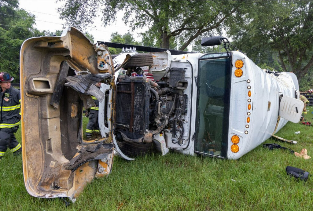 Eight people were killed after their bus was involved in an accident on SR 40 on Tuesday morning.