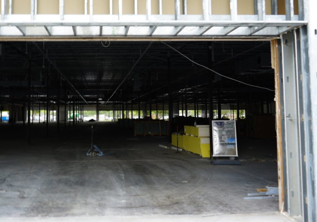 Space has been cleared for the new Paddock Market Space has been cleared for the new Paddock Market