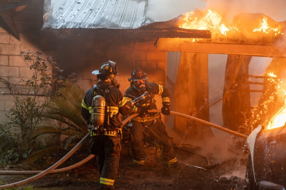 House fire in north Ocala on July 4, 2024 photo by MCFR 2