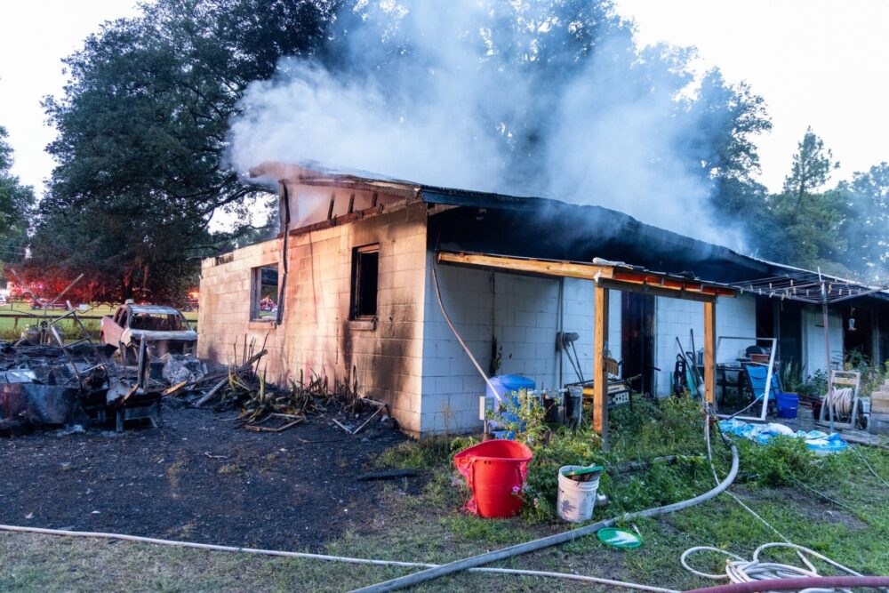 House fire in north Ocala on July 4, 2024 photo by MCFR 6