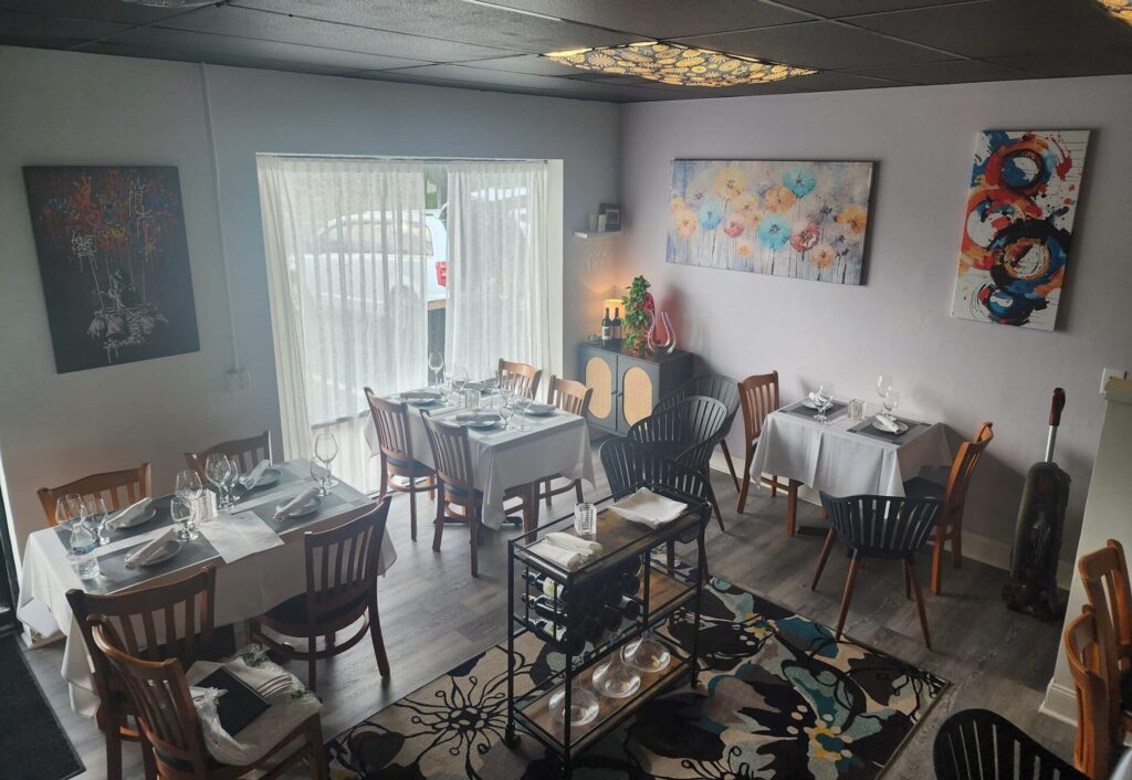 The interior dining room at Three Six Bistro. Photo Three Six Bistro