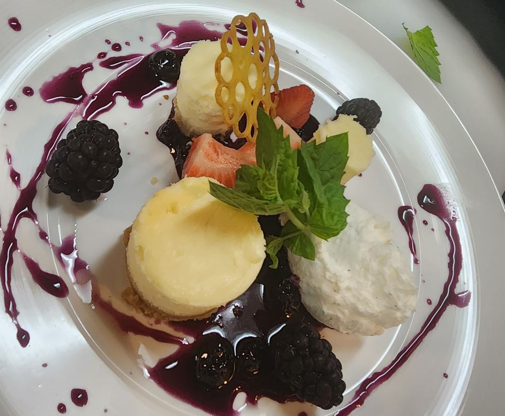 berry cheesecake photo by Three Six Bistro cropped