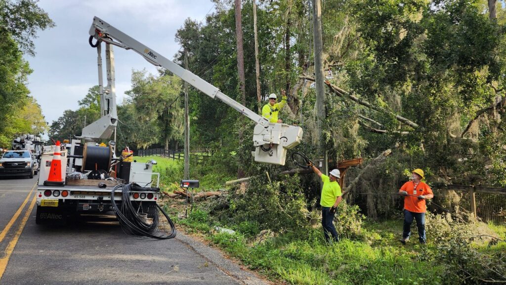 Crews working to restore power on Saturday