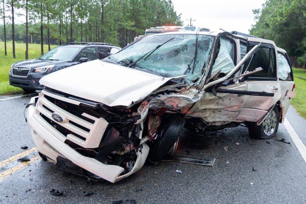 The second vehicle involved in the Fort McCoy crash on September 8, 2024. (Photo: Marion County Fire Rescue)
