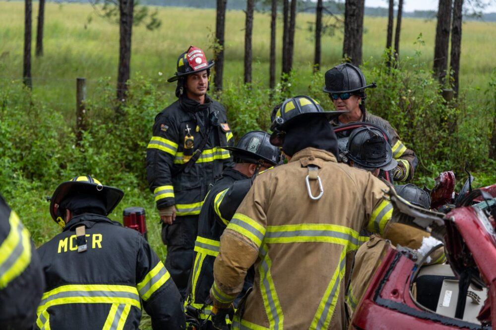 It took approximately 30 minutes for firefighters to free the entrapped driver from the wreckage. (Photo: Marion County Fire Rescue)