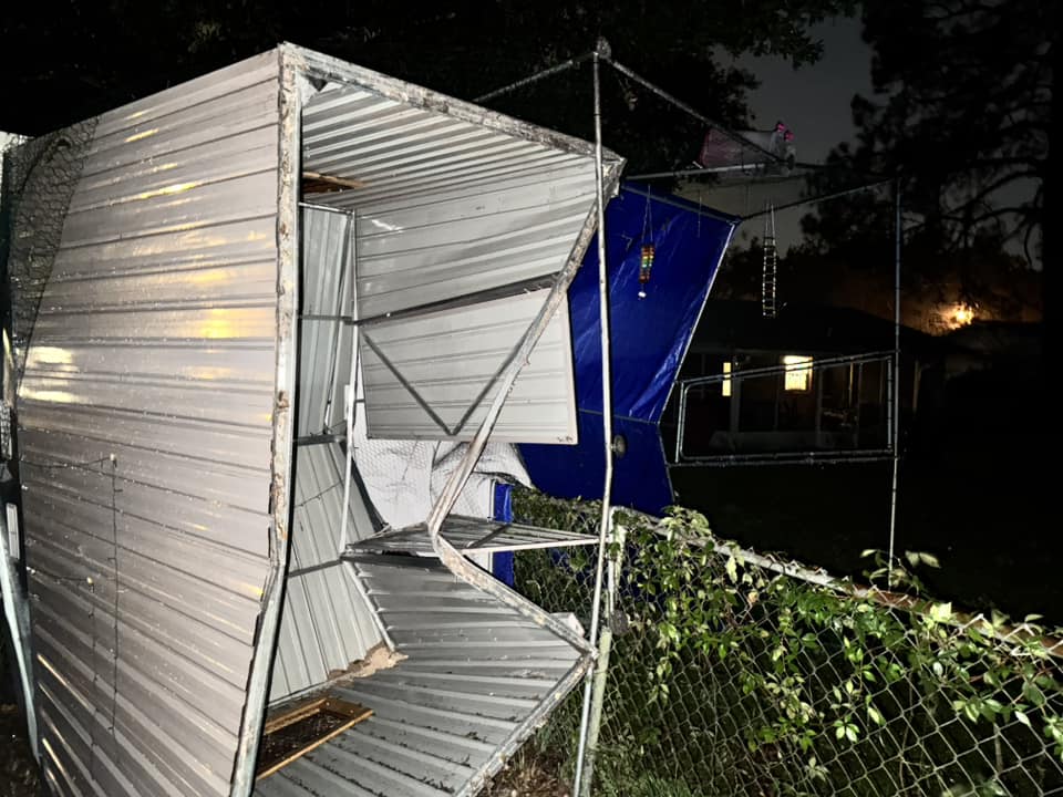 Hurricane Helene Chicken coop destroyed Kristen Putnam