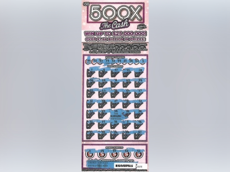 An Ocala resident purchased this $1 million winning scratch-off ticket from a local Publix. (Photo: Florida Lottery)