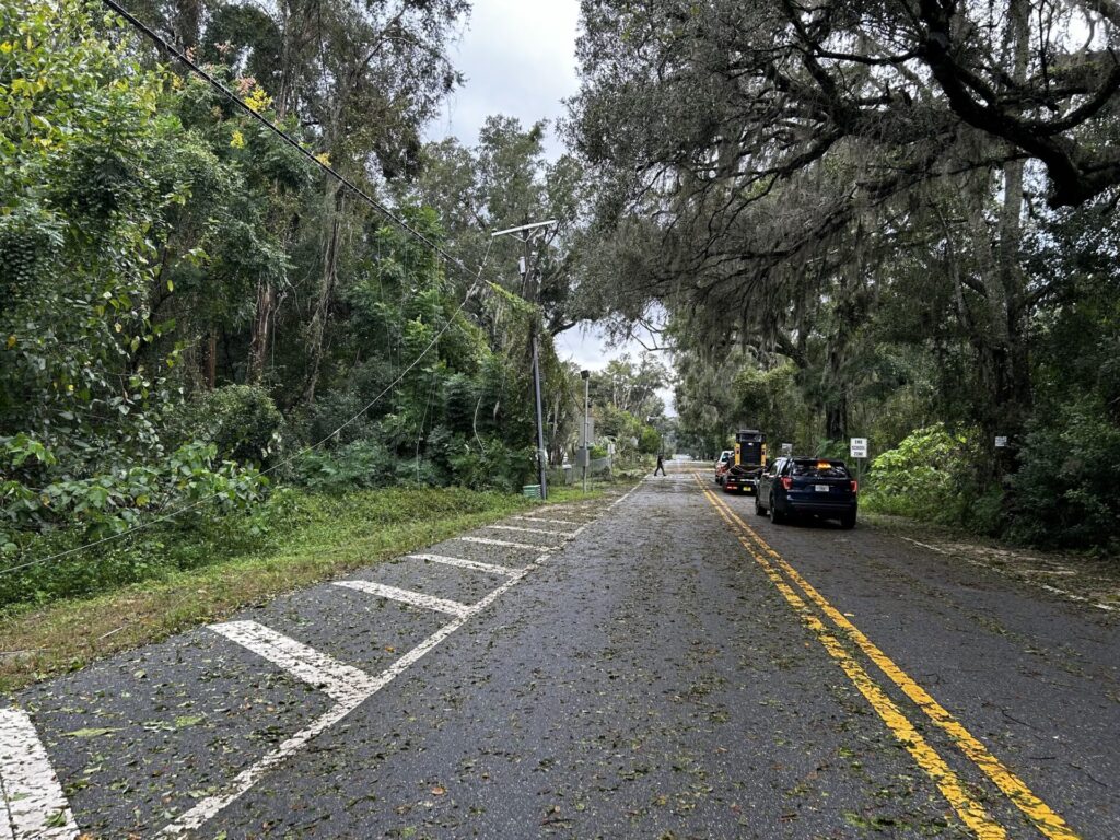 Hurricane Milton Downed power lines in Belleview Scott Snyder