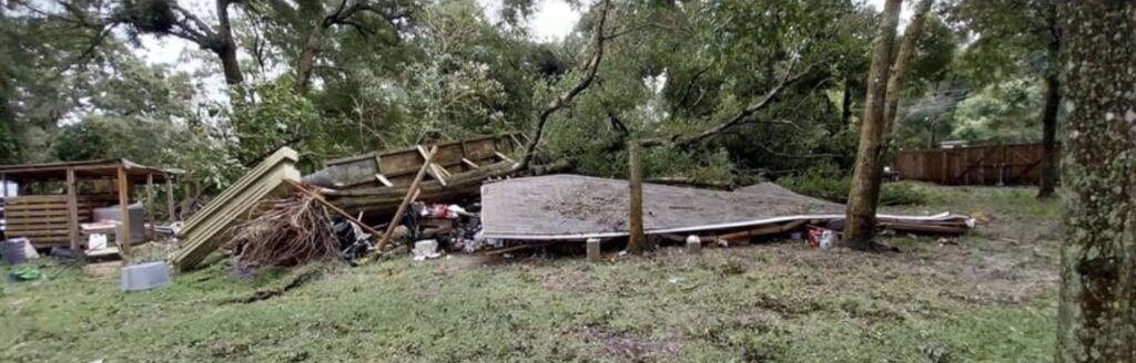 Roof torn off home in Ocklawaha - Christine Lanzilotti