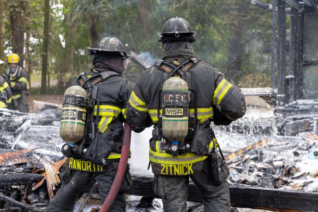 MCFR surveils scene of charred home in Ocala