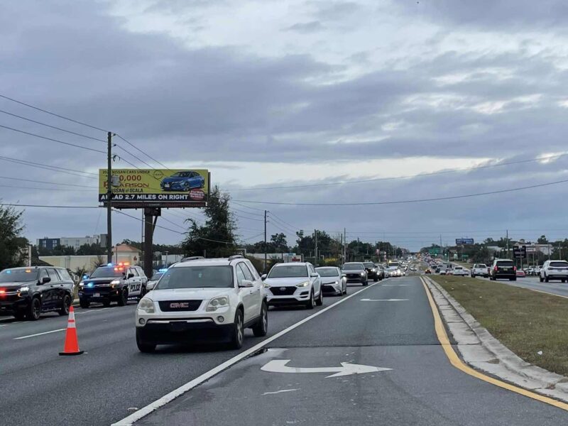 Traffic down to one lane on stretch of SW College Road