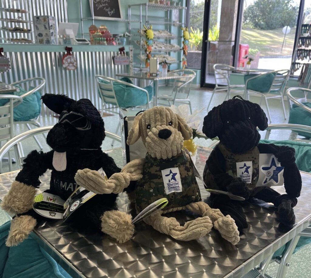 The HuggleHounds Warrior K9 collection is available at Salty Paws