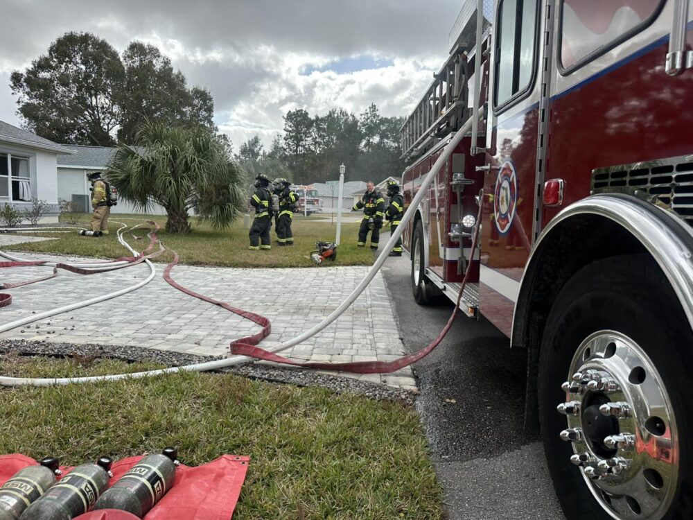 MCFR battling house fire in SW Ocala on December 15, 2024