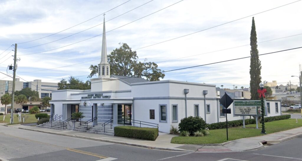 Mount Moriah Baptist Church in downtown Ocala.