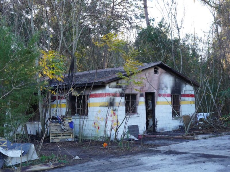 A vacant home in northwest Ocala caught on fire early in the morning on January 24, 2025. (Photo: Ocala Fire Rescue)