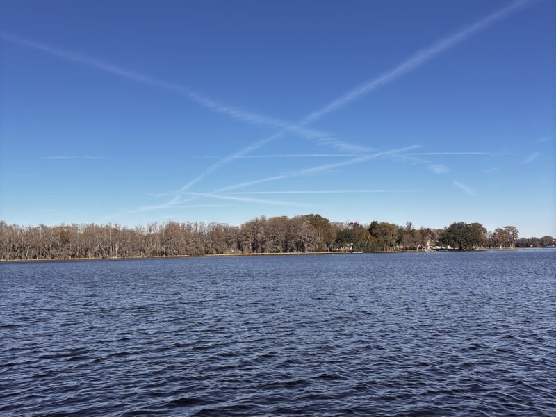 Beautiful sky over Henderson Lake in Inverness