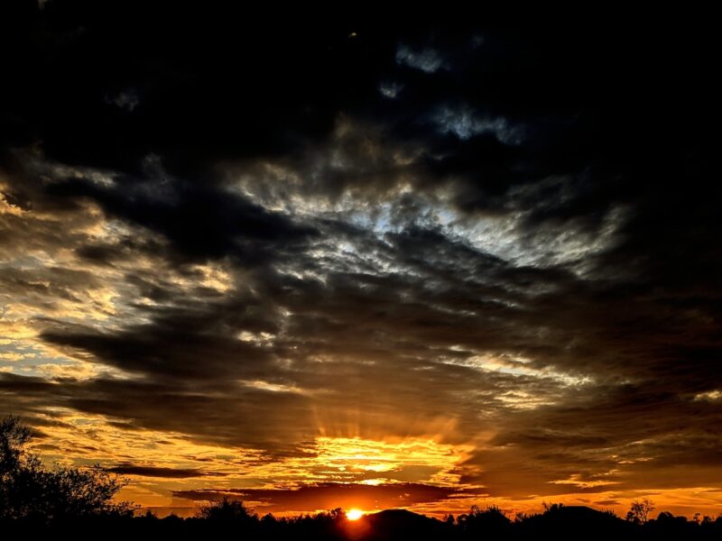 Beautiful sunset over Ocala's Summerglen Community