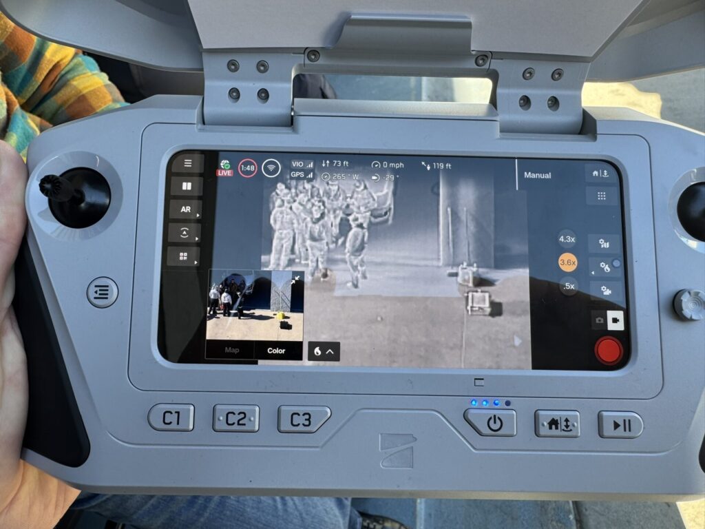 Live video from the new drone acquired by MCFR